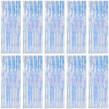 Metallic Foil Fringe Backdrop Curtain for Party Events
