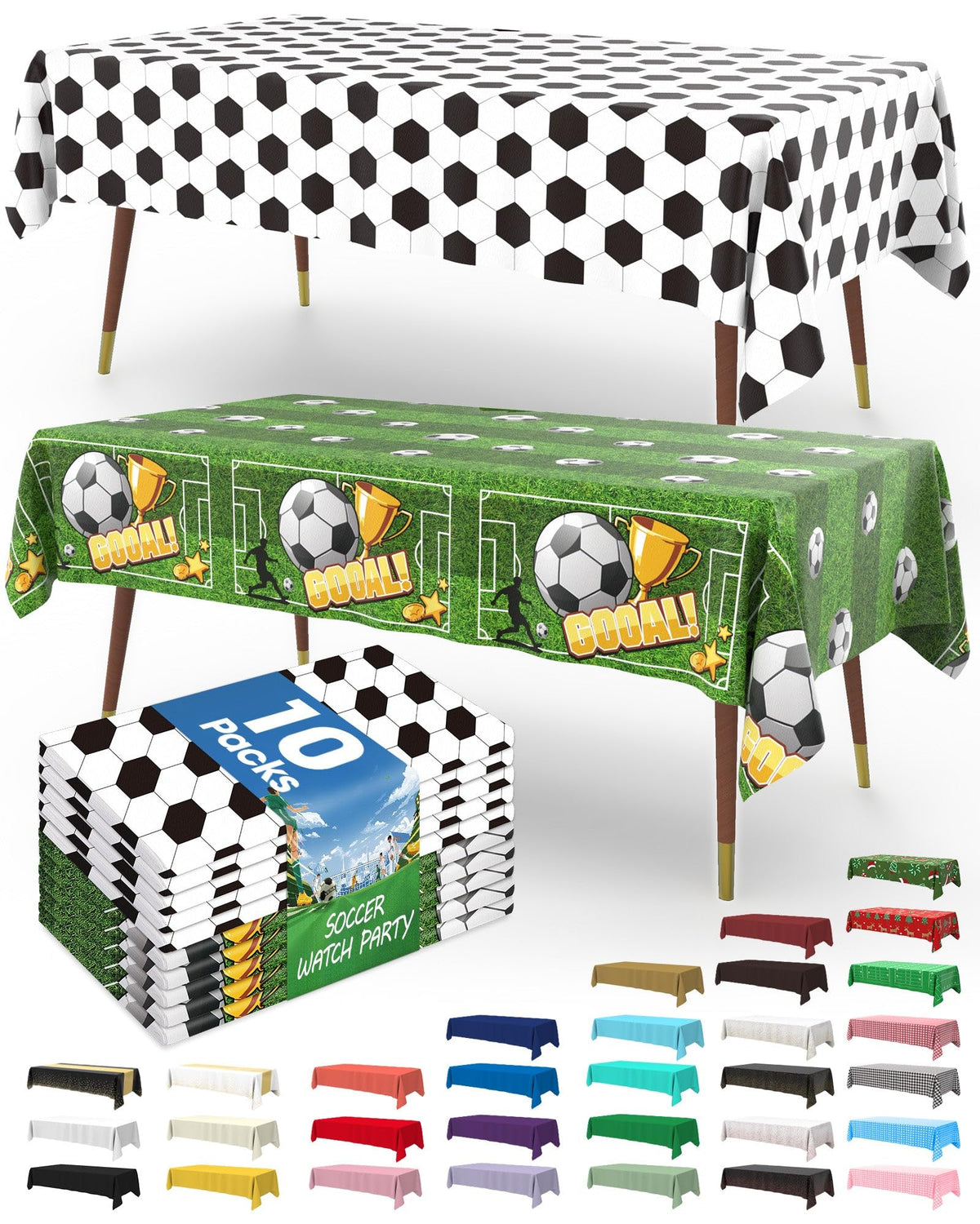 Disposable Plastic Tablecloth for Parties & Events