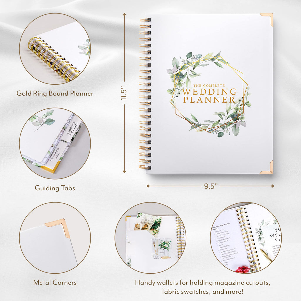 Gold Undated Wedding Planner & Bridal Organizer Book