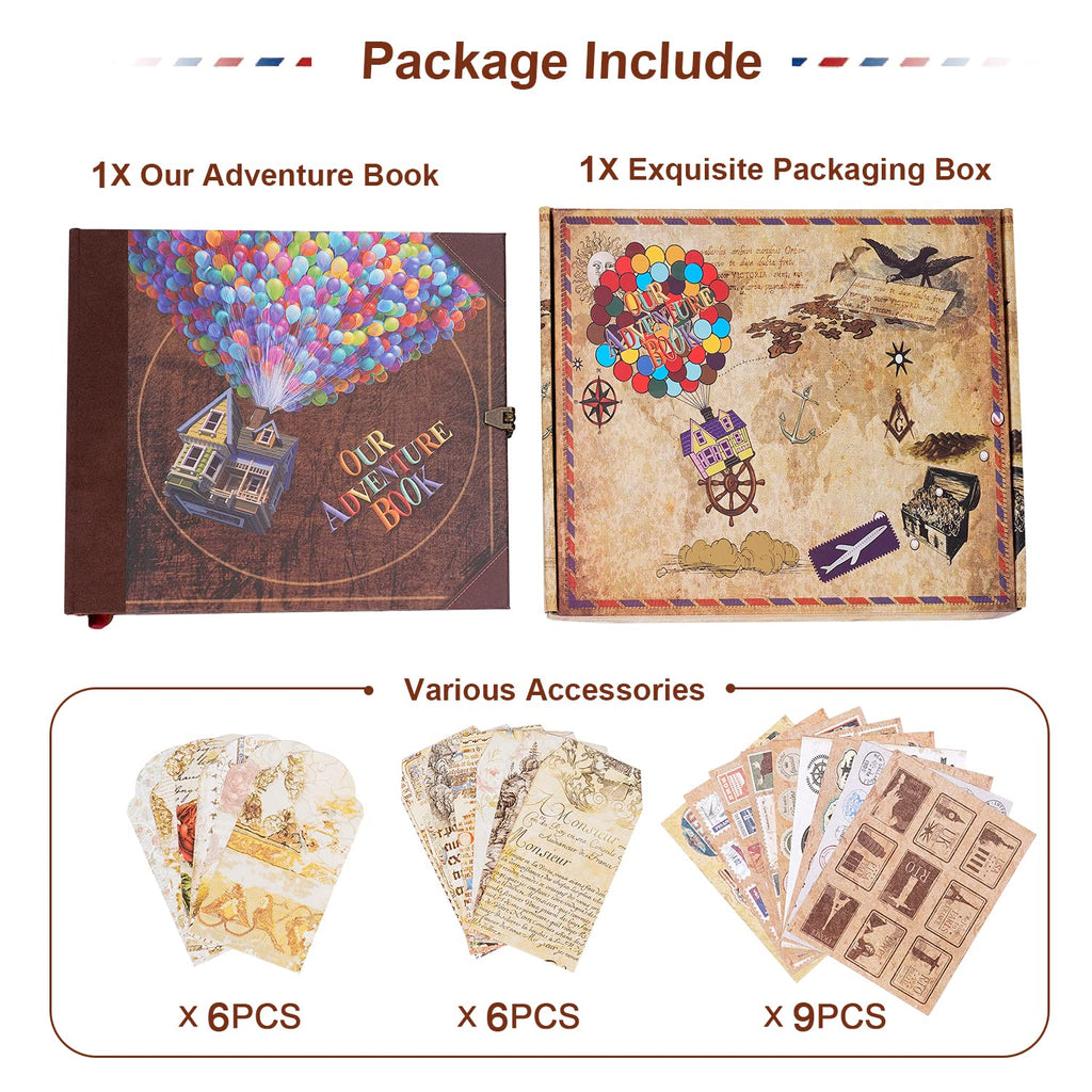 Our Adventure Book Scrapbook Photo Album for Memories