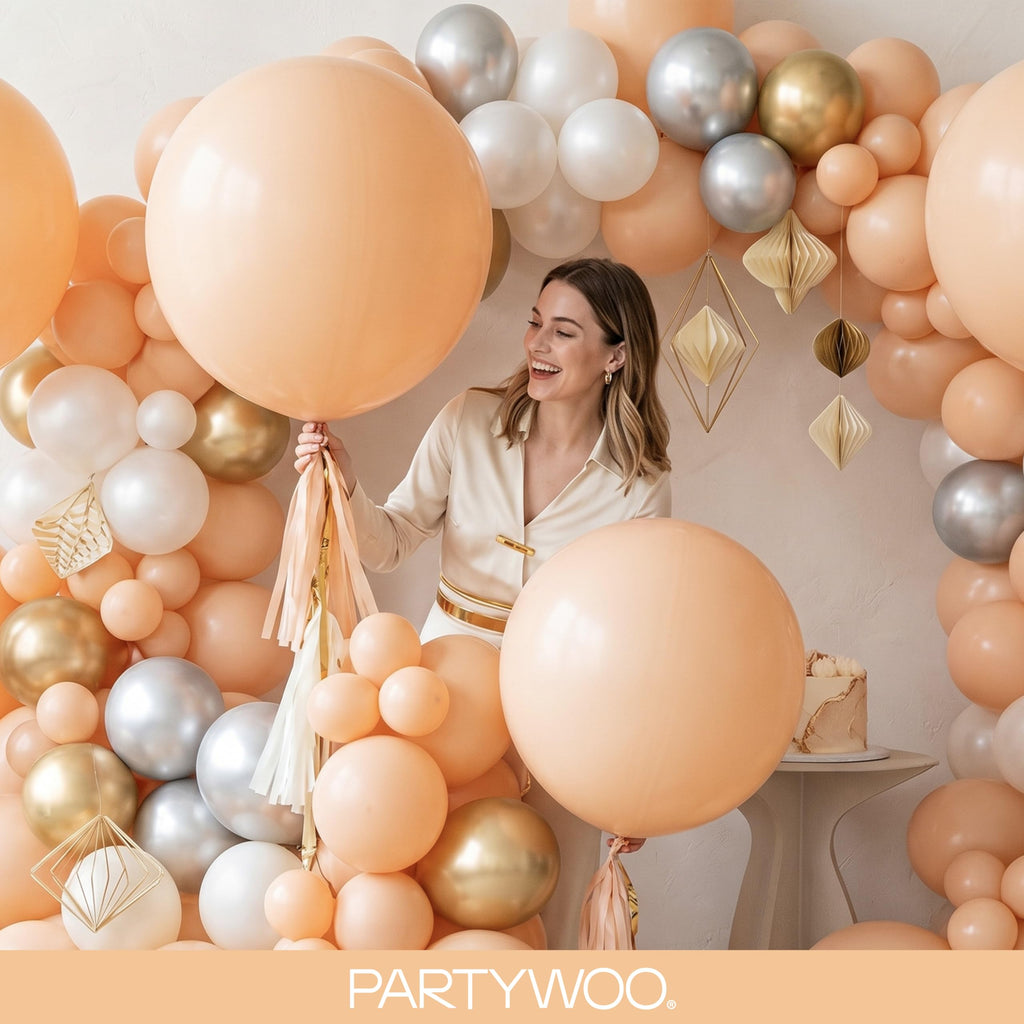 140-Piece Mixed-Size Balloon Pack for Party Decorations