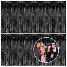 Metallic Foil Fringe Backdrop Curtain for Party Events