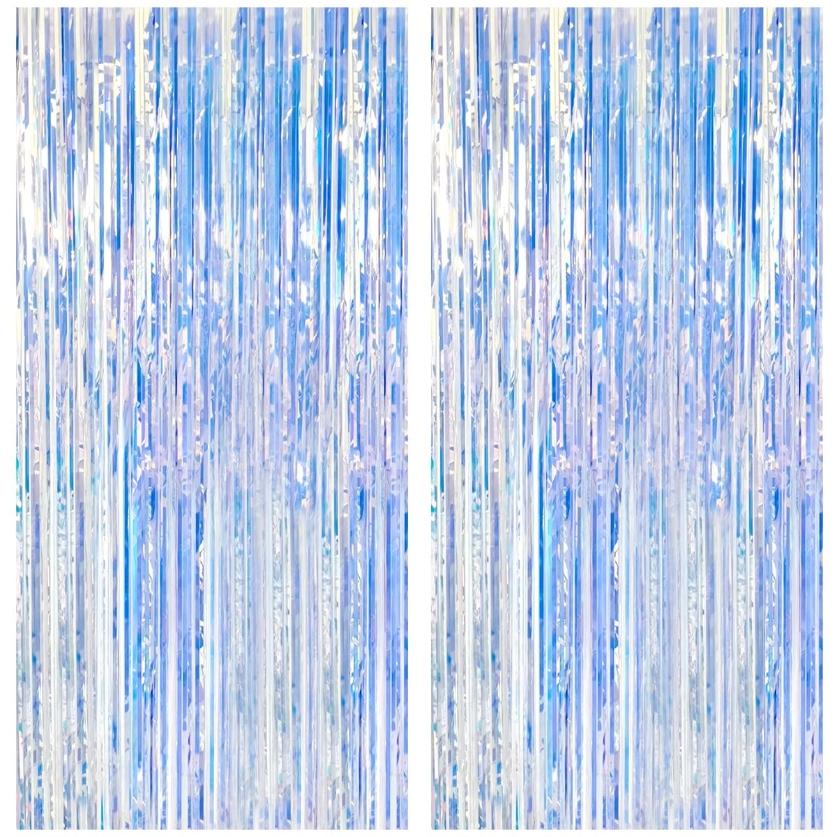 Foil Fringe Streamer Backdrop Curtain for Party Events