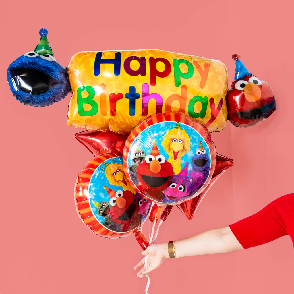 Sesame Street Elmo & Cookie Monster 2nd Birthday Balloon Set