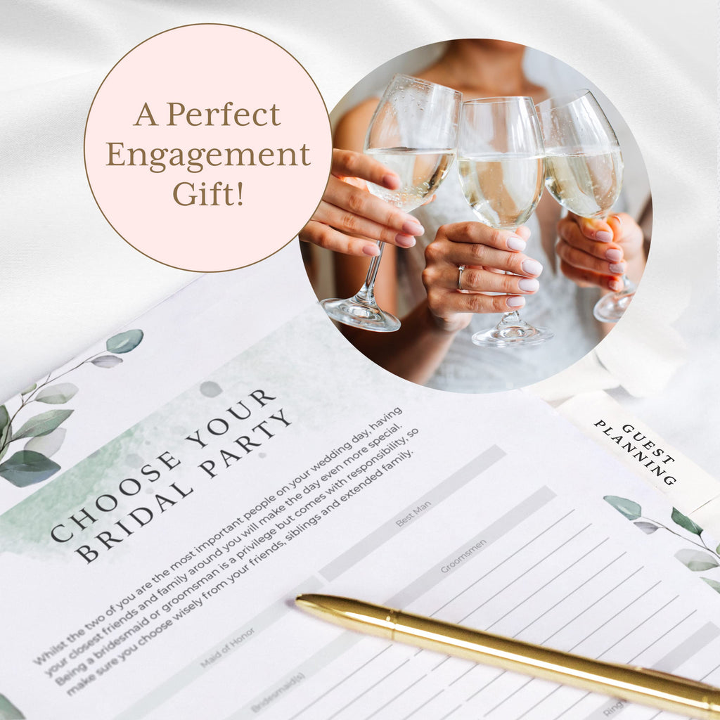 Gold Undated Wedding Planner & Bridal Organizer Book