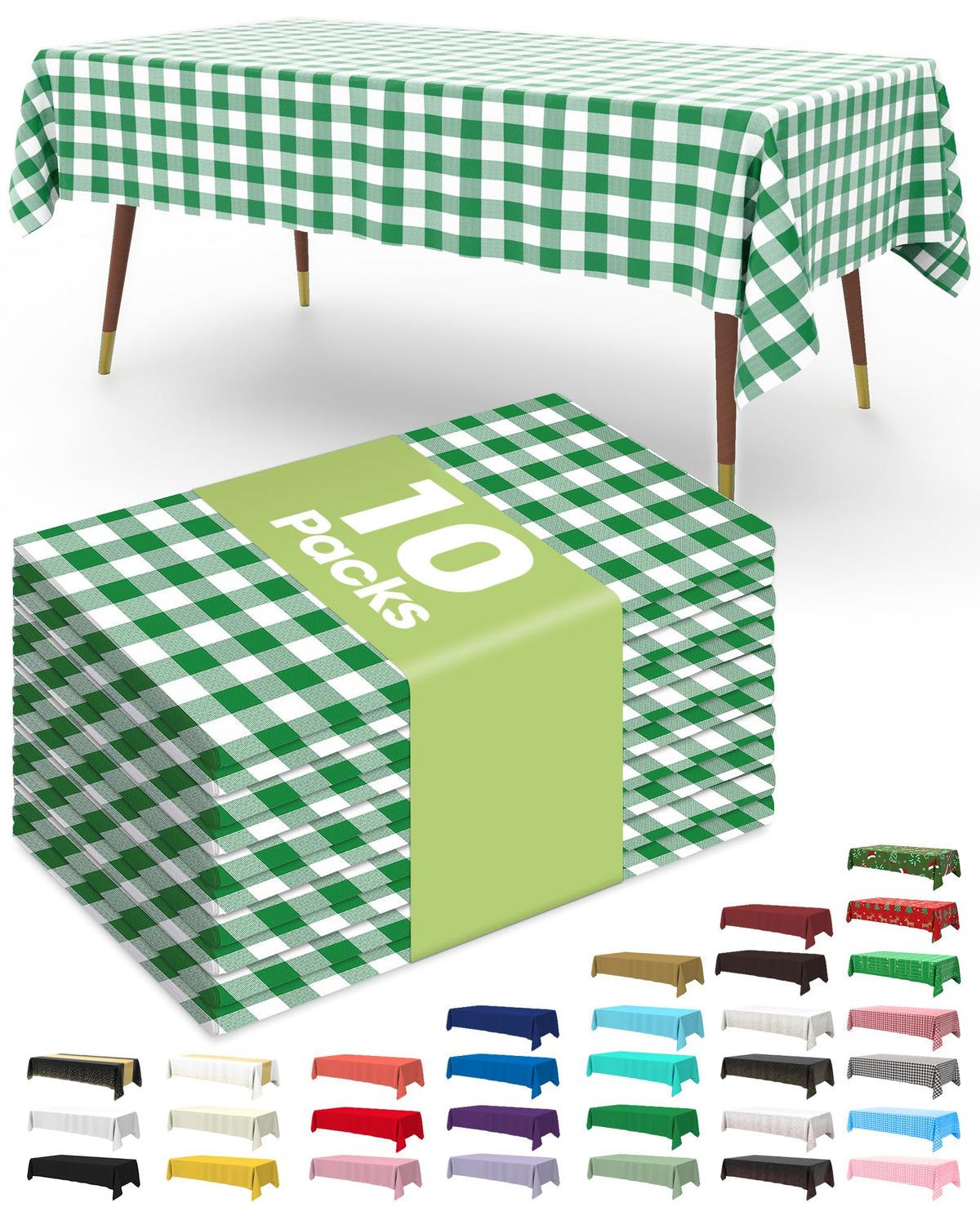 Disposable Plastic Tablecloth for Parties & Events