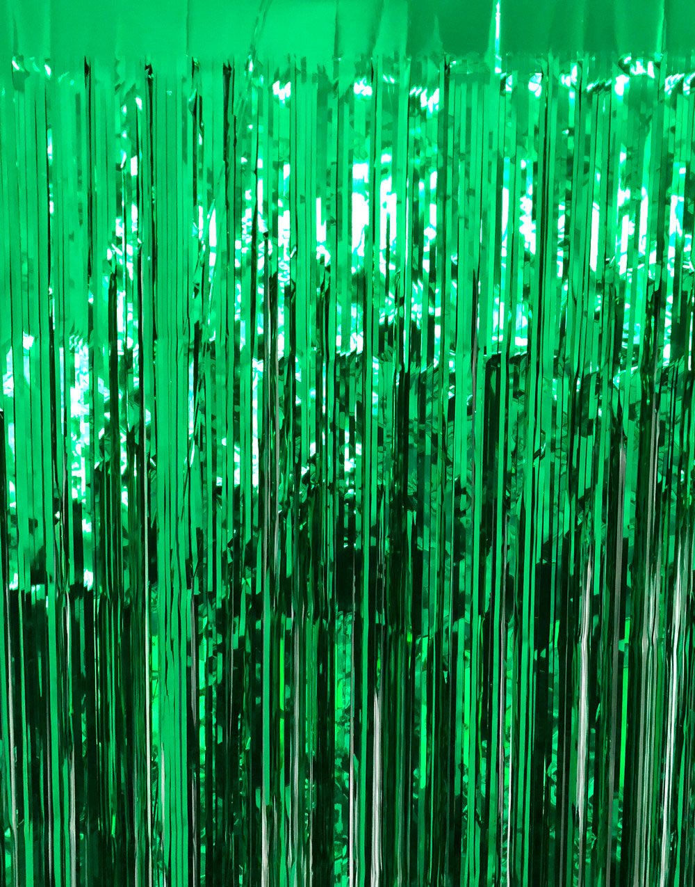 Metallic Tinsel Fringe Backdrop Curtain for Party Events