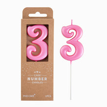 Large Elegant Number Candle for Birthday Cake Celebrations