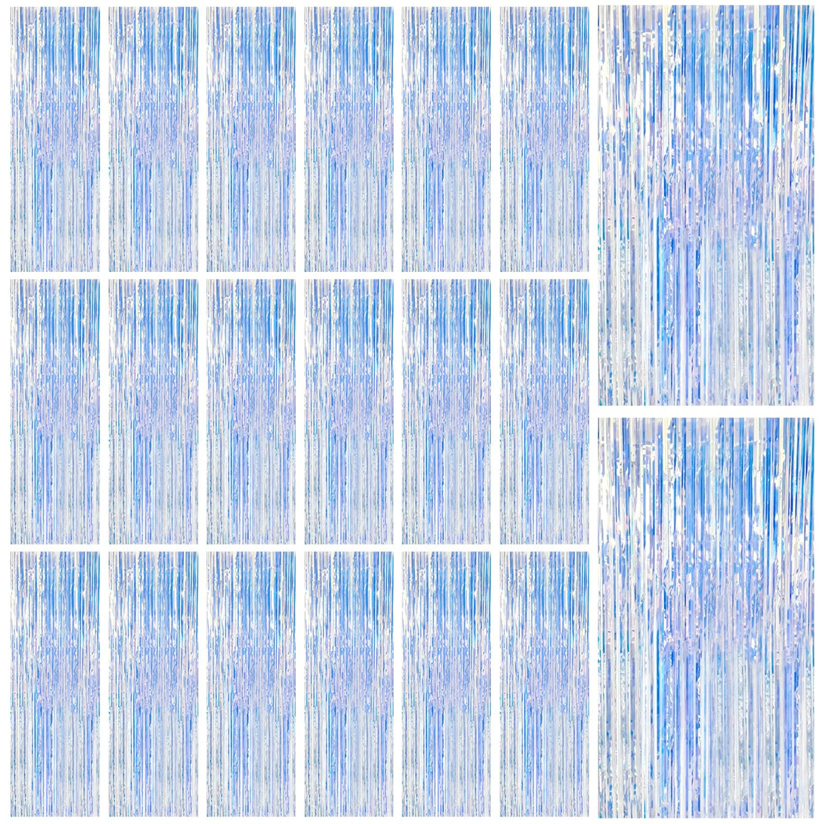 Foil Fringe Streamer Backdrop Curtain for Party Events