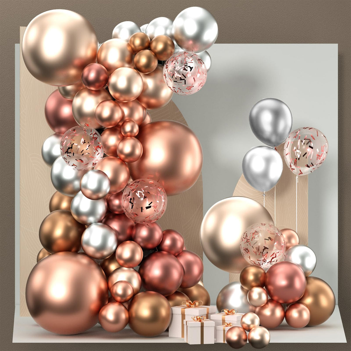 140-Piece Mixed-Size Balloon Pack for Party Decorations