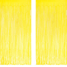 2-Pack Foil Fringe Backdrop Curtains for Party Events
