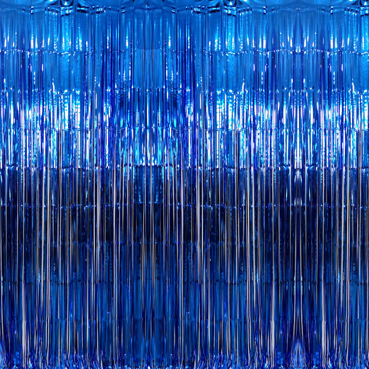 Metallic Tinsel Fringe Backdrop Curtain for Party Events
