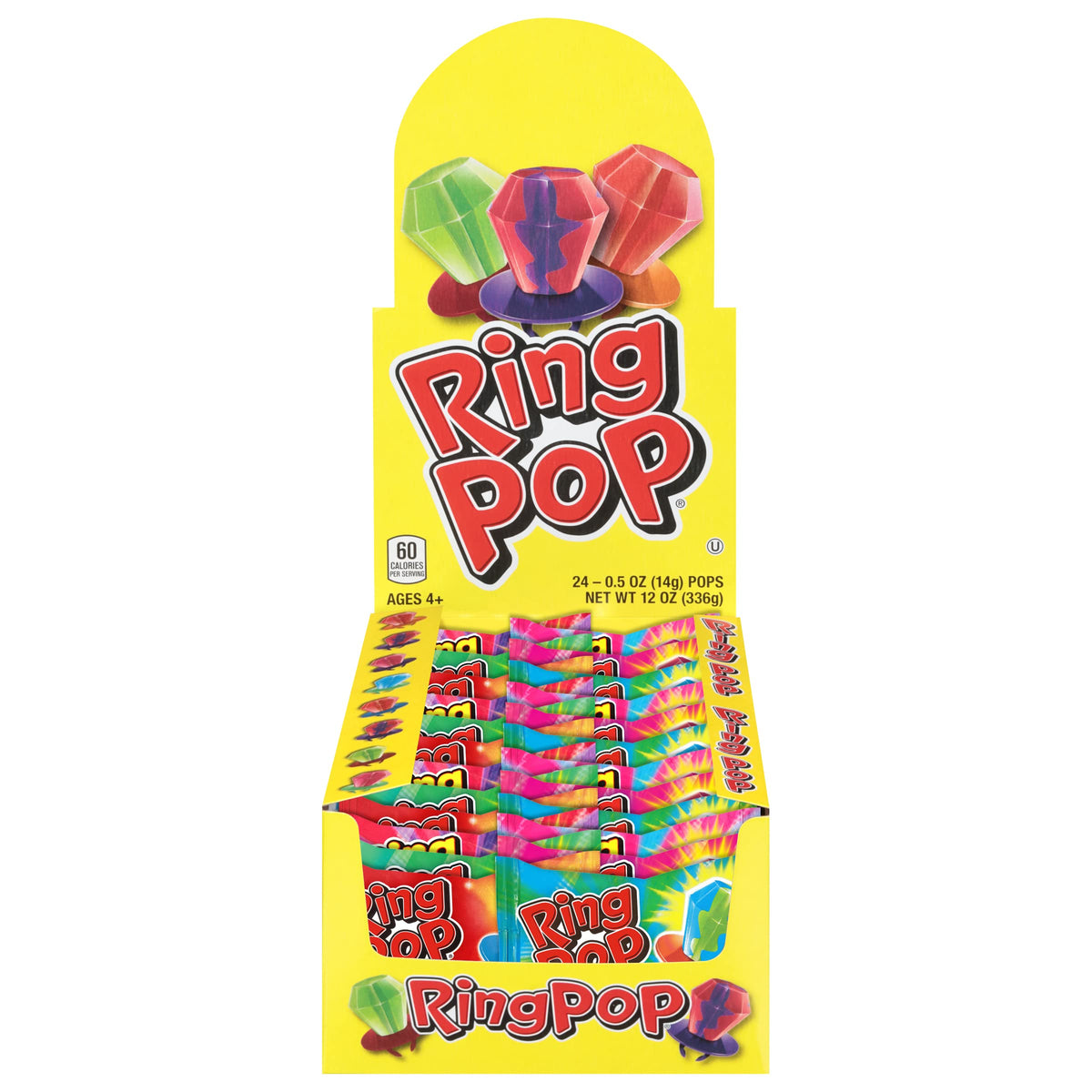 30-Count Ring Pop Lollipops Variety Pack for Party Favors
