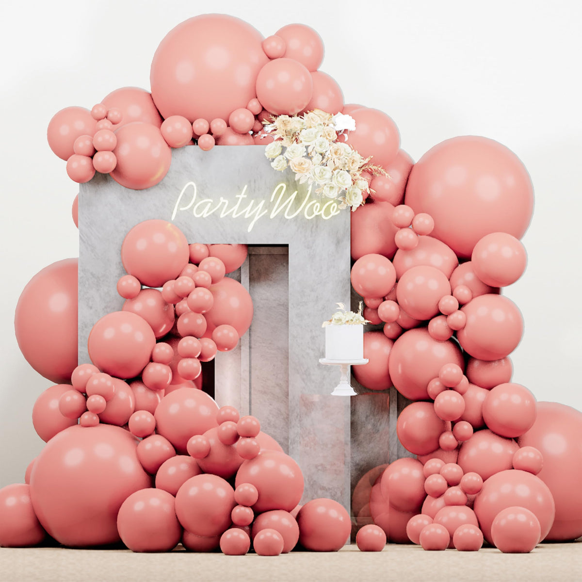 140-Piece Mixed-Size Balloon Pack for Party Decorations