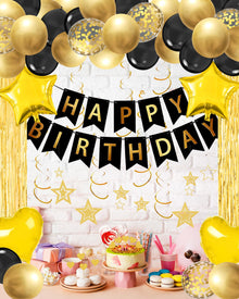 Happy Birthday Banner & Balloon Party Decoration Set