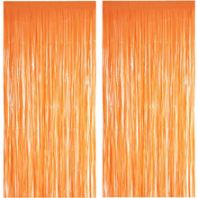 2-Pack Foil Fringe Backdrop Curtains for Party Events