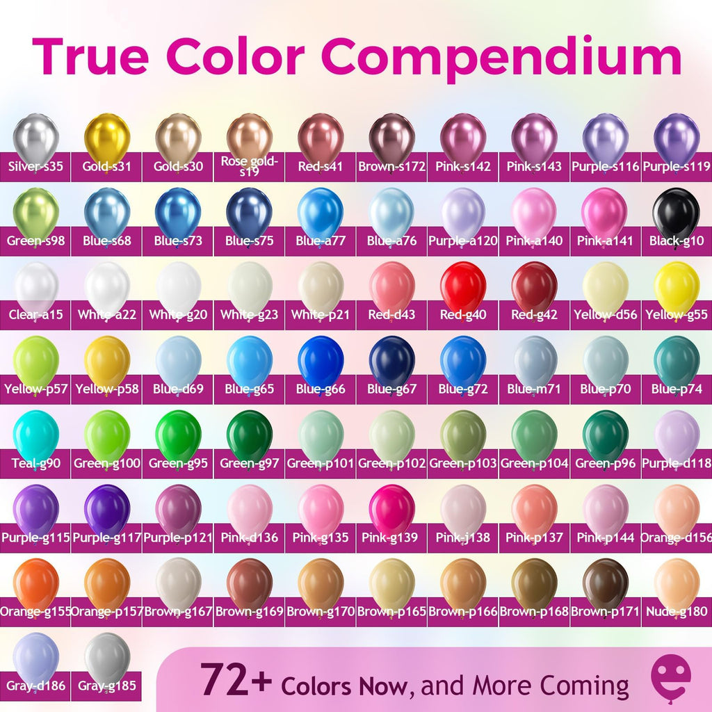 Assorted Latex Balloons for Parties & Event Decorations
