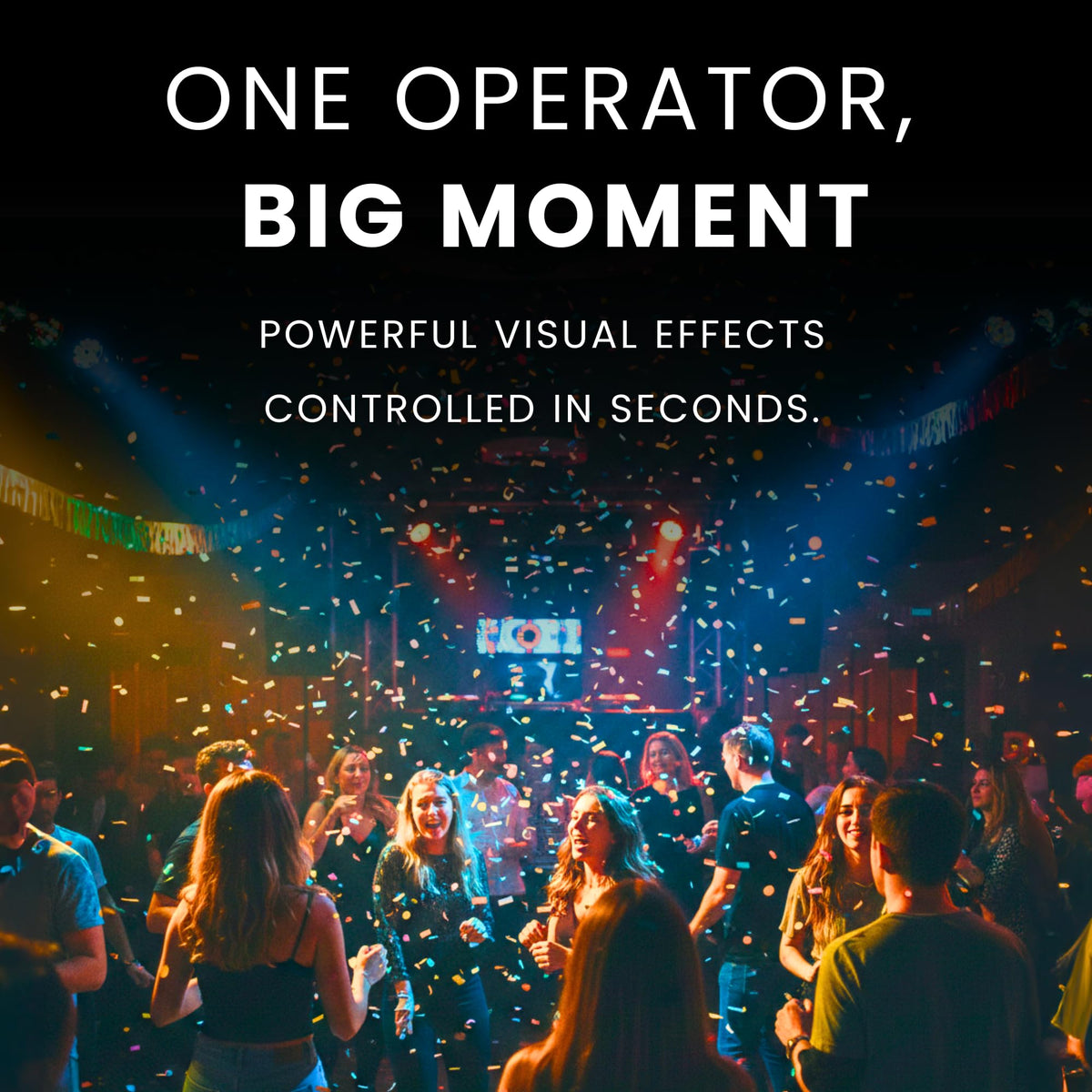 Professional Confetti Launcher with Wireless Remote Control