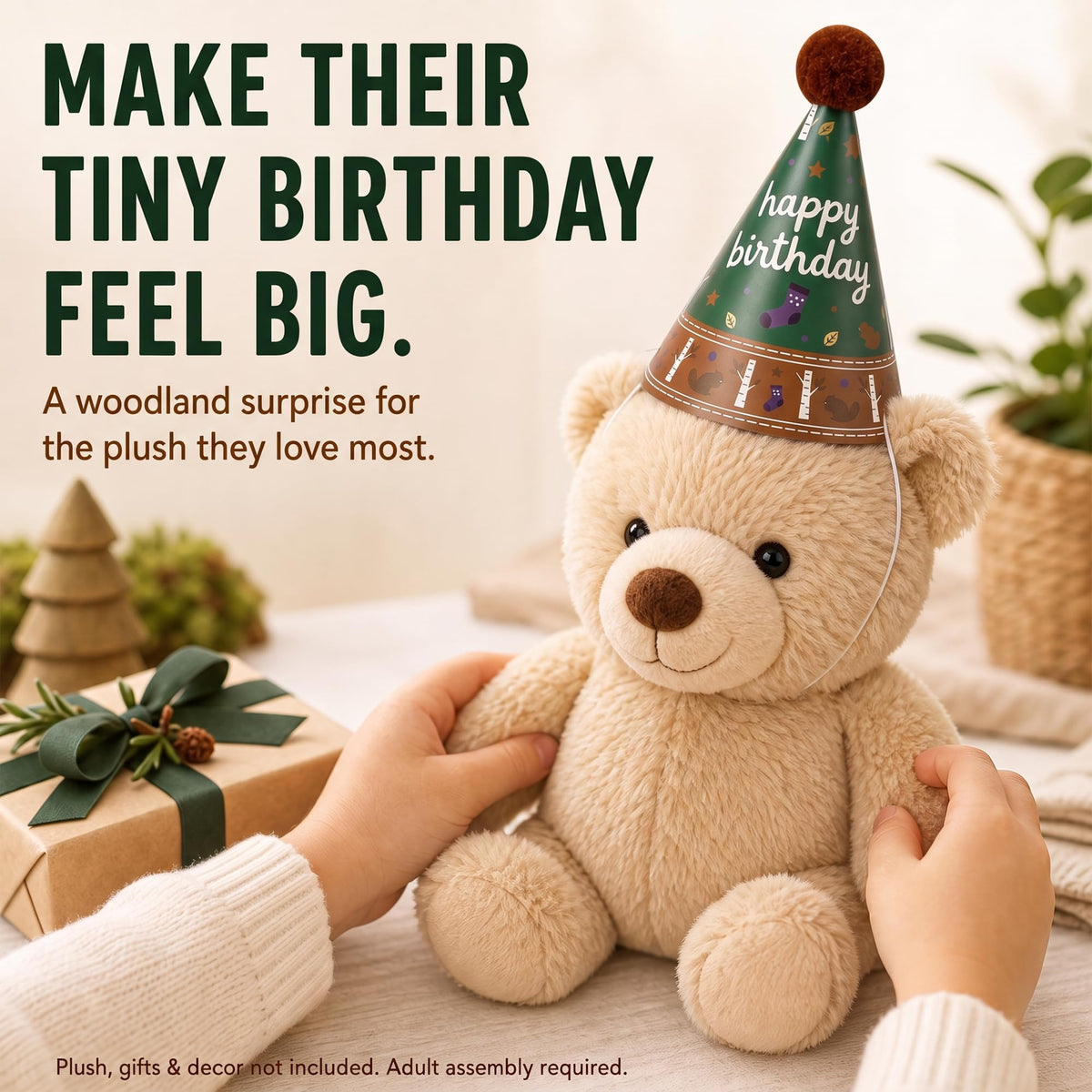 Mini Kids Birthday Party Hats, Assorted DIY Set
