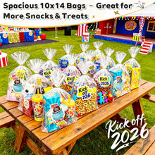 Clear Stand-Up Cellophane Gift Bags with Ties for Party Favors