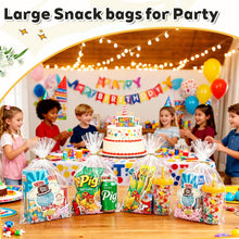Clear Stand-Up Cellophane Gift Bags with Ties for Party Favors