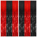 Foil Fringe Streamer Backdrop Curtain for Party Events