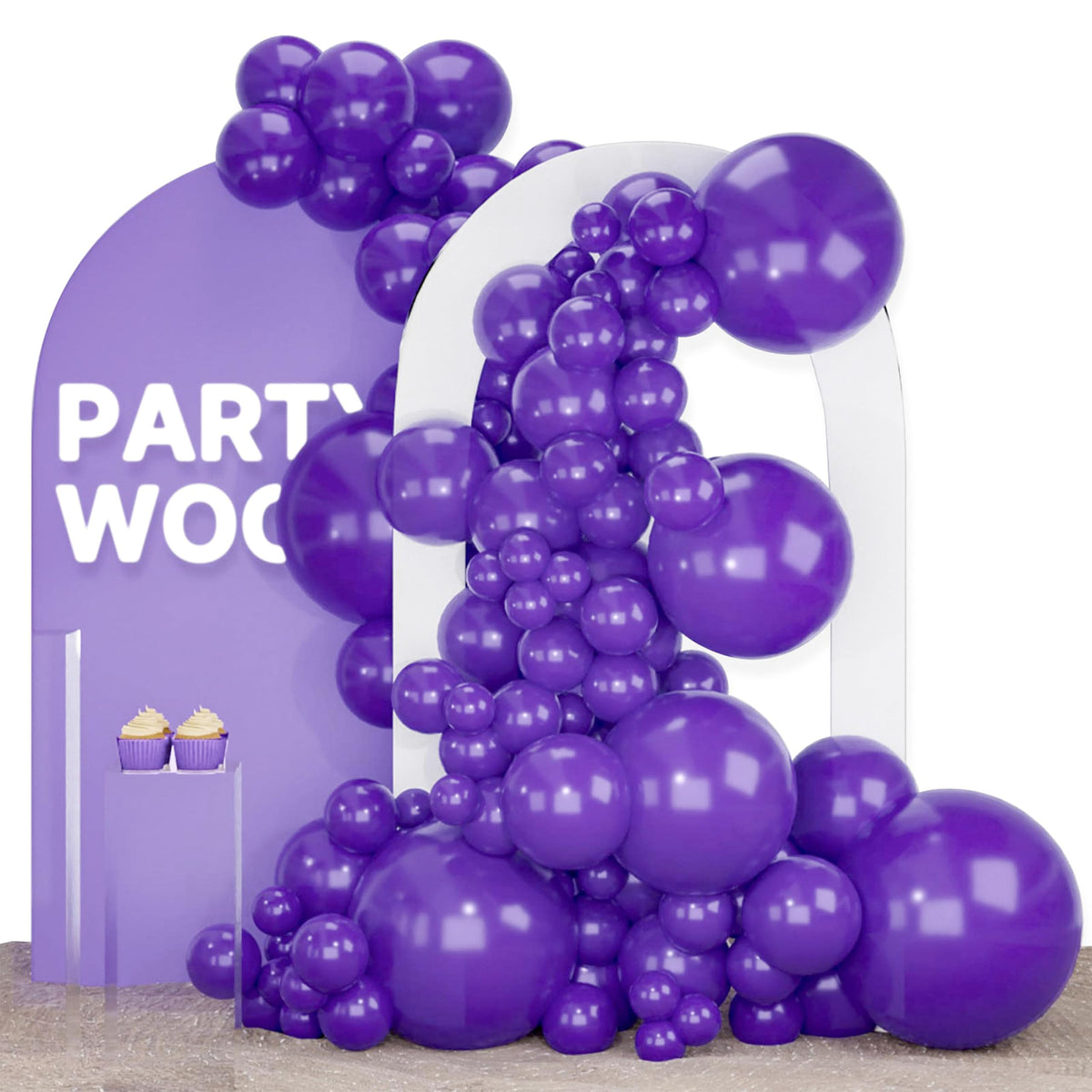 140-Piece Mixed-Size Balloon Pack for Party Decorations