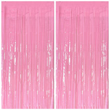 Metallic Foil Fringe Backdrop Curtain for Party Events