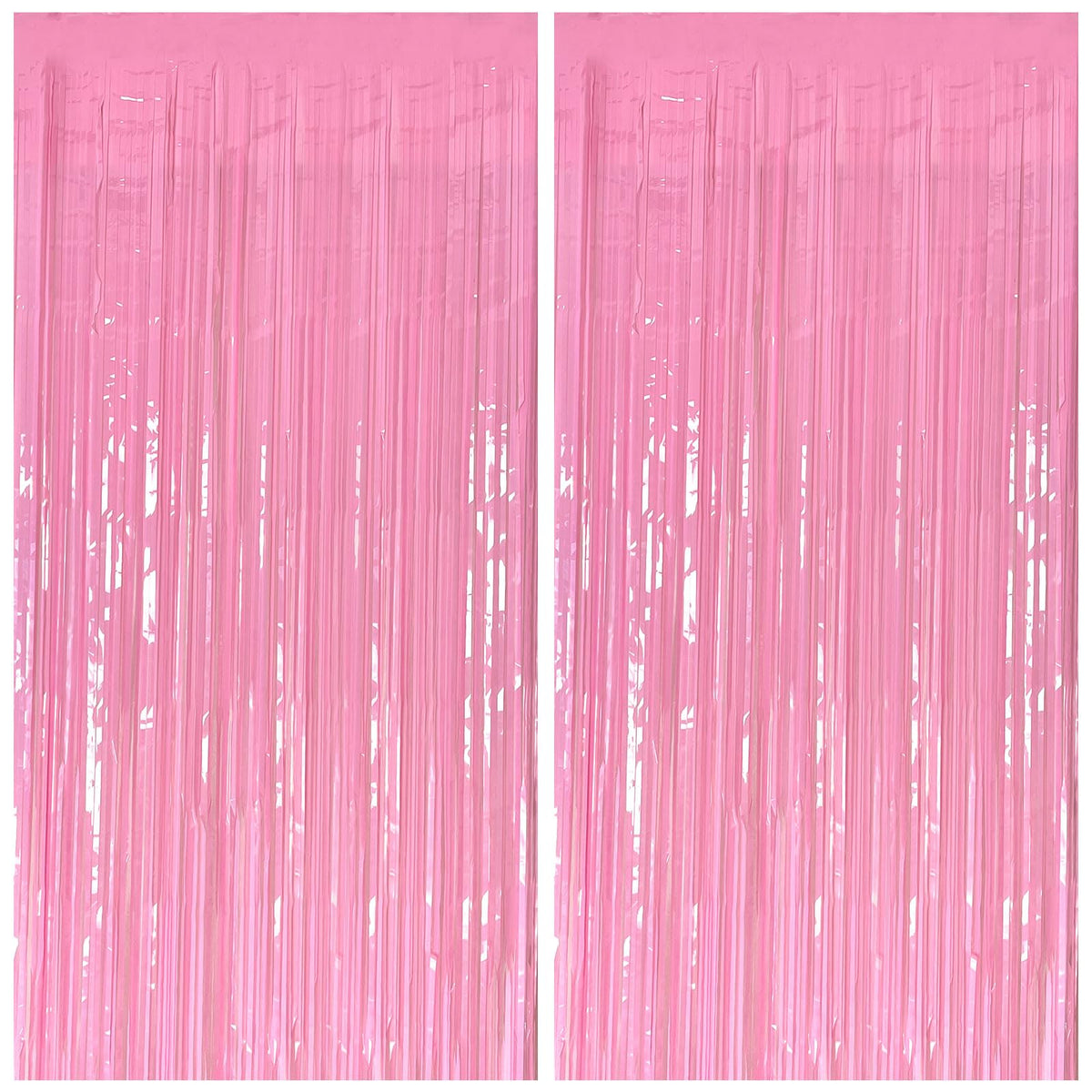 Metallic Foil Fringe Backdrop Curtain for Party Events