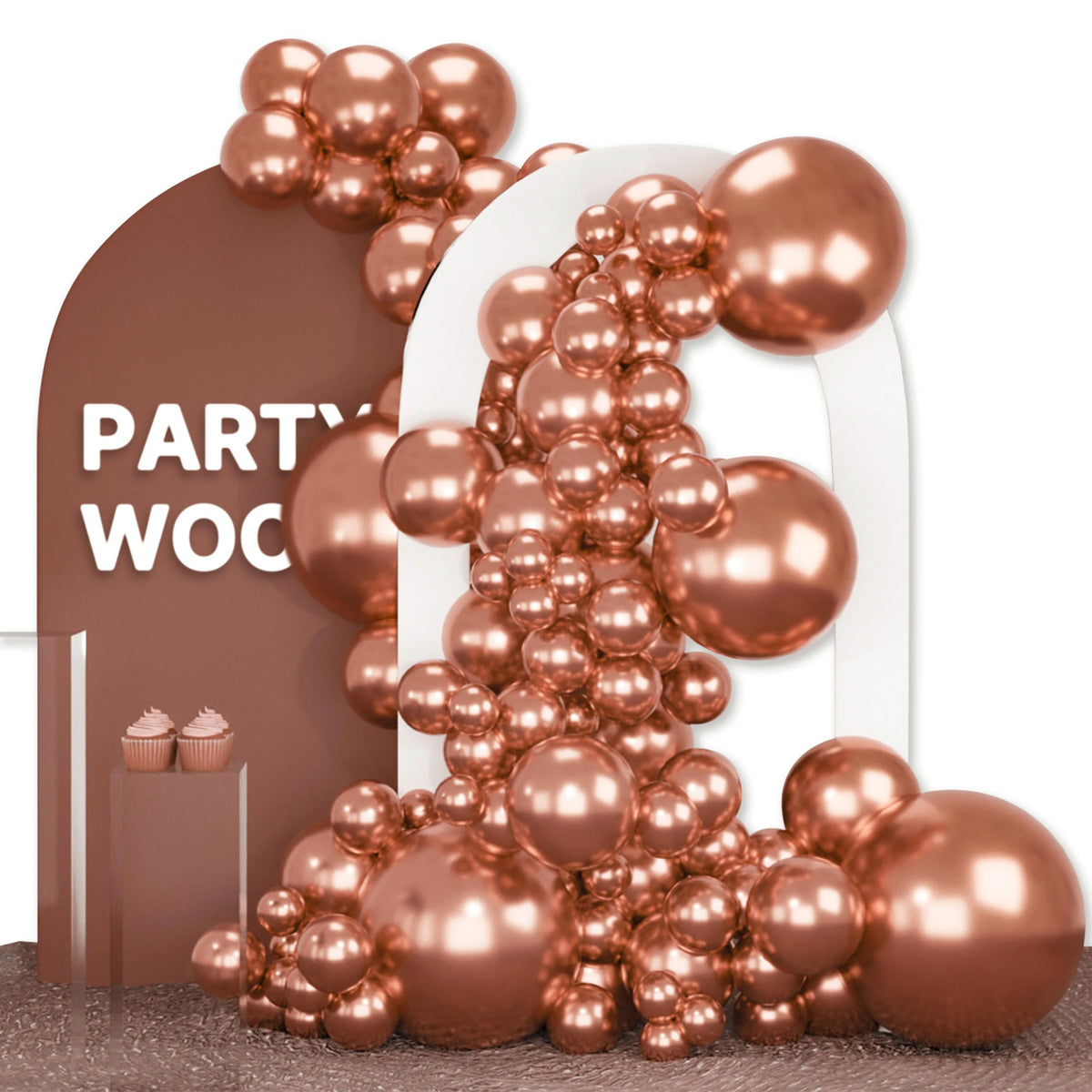 140-Piece Mixed-Size Balloon Pack for Party Decorations