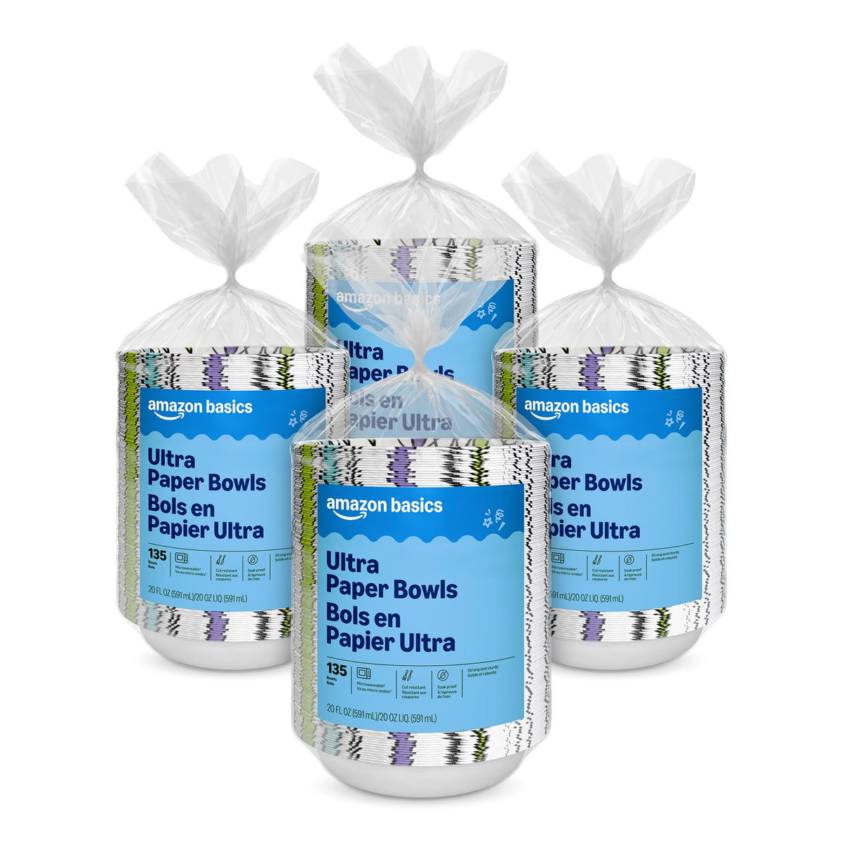 20-Ounce Disposable Paper Bowls for Parties & Events
