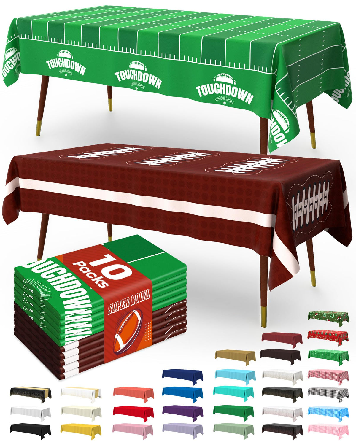 Disposable Plastic Tablecloth for Parties & Events