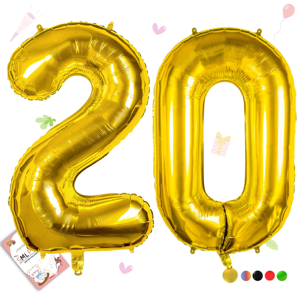 40-Inch Jumbo Foil Number Balloon for Birthday Parties