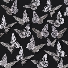 48-Piece 3D Butterfly Wall Sticker Set for Party Decor