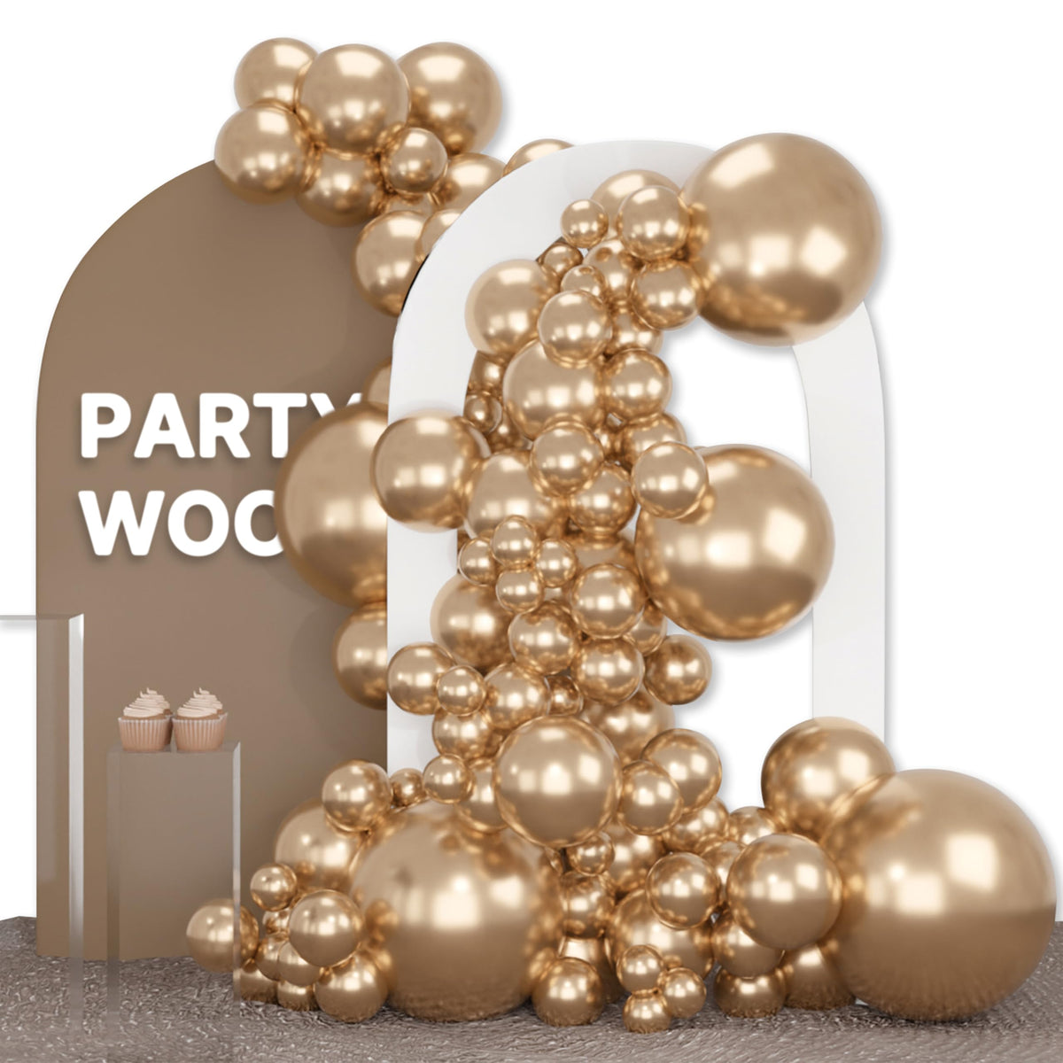 140-Piece Mixed-Size Balloon Pack for Party Decorations