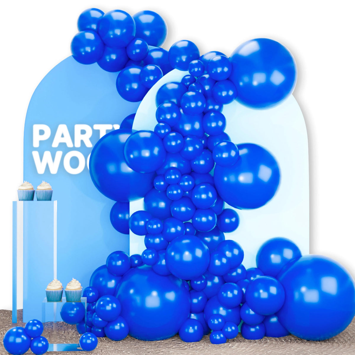 140-Piece Mixed-Size Balloon Pack for Party Decorations