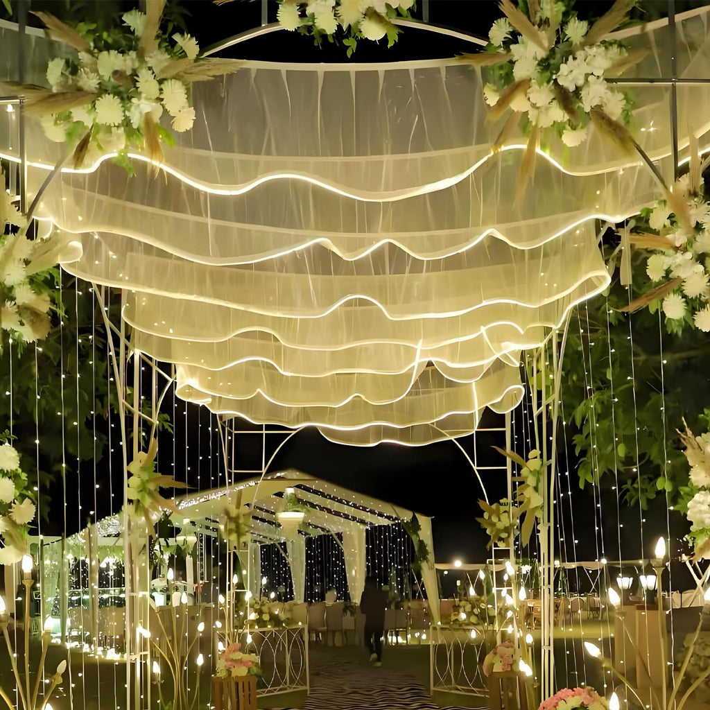 Wedding Ceiling Drapery Light Strip for Party Decor