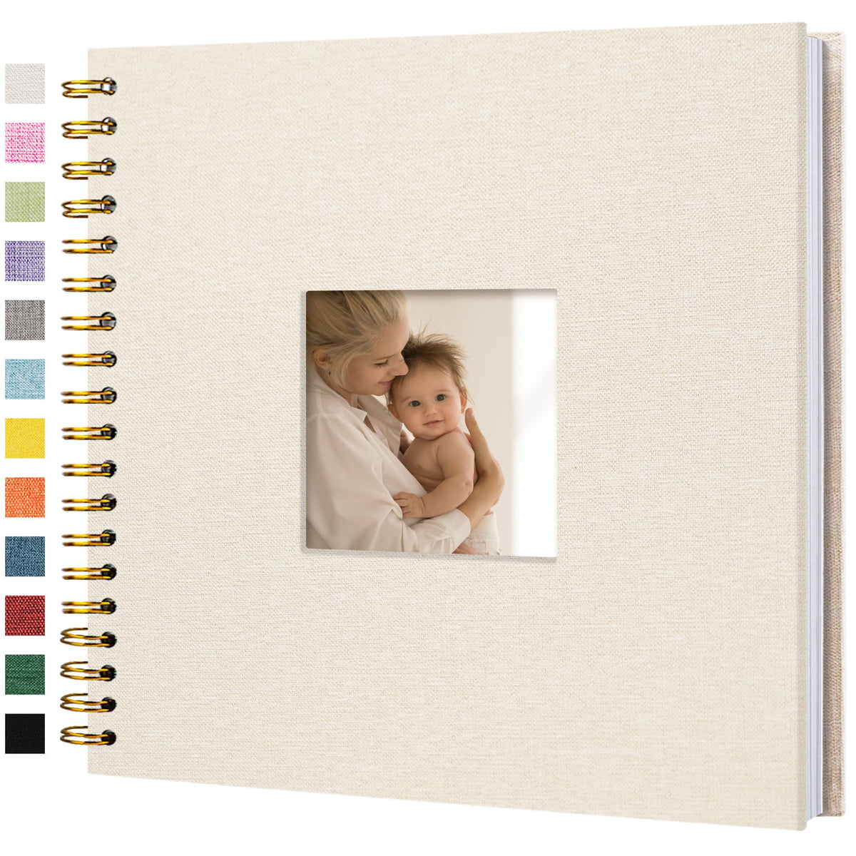 Linen Scrapbook Photo Album for Weddings & Memories