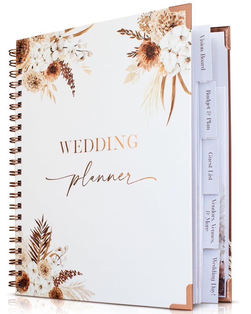 Boho Wedding Planner Book & Countdown Organizer