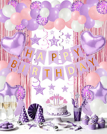Happy Birthday Banner & Balloon Party Decoration Set