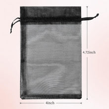 4 x 4.7-Inch Sheer Organza Favor Bags for Weddings