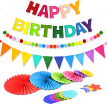 3-Piece Pre-Strung 3D Happy Birthday Banner Set