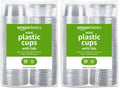 Amazon Basics Disposable Clear Plastic Cups