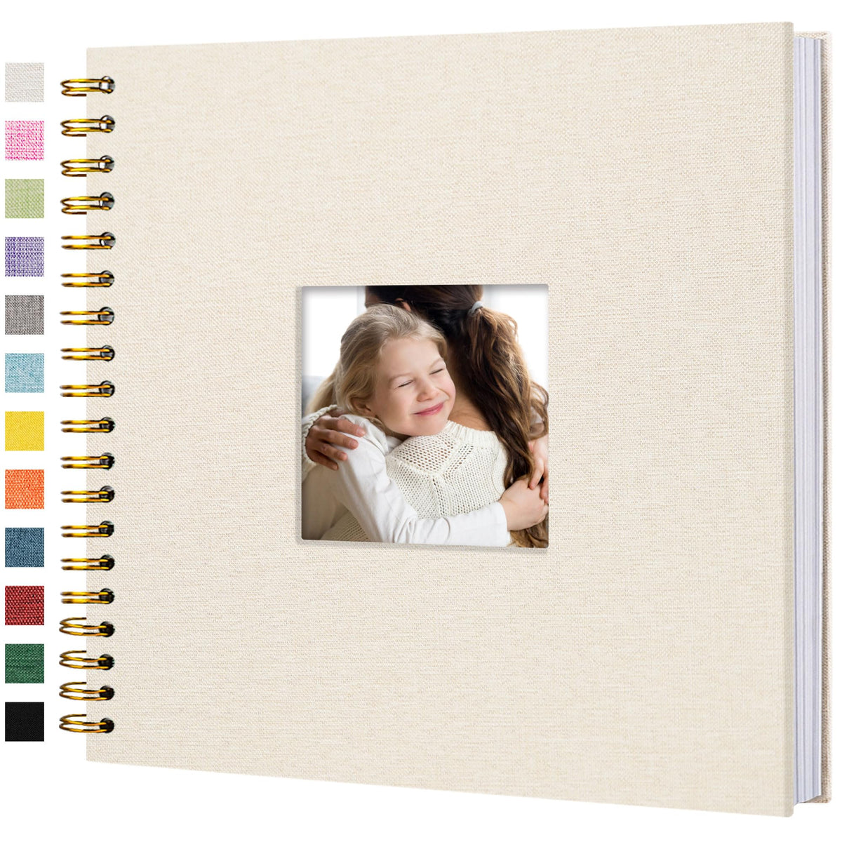Linen Scrapbook Photo Album for Weddings & Memories