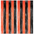 2-Pack Foil Fringe Backdrop Curtains for Party Events