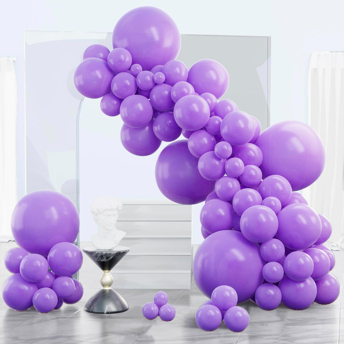 140-Piece Mixed-Size Balloon Pack for Party Decorations