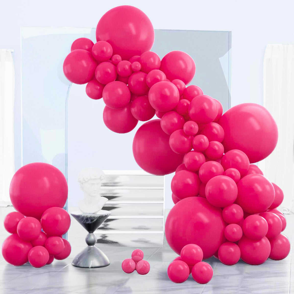 140-Piece Mixed-Size Balloon Pack for Party Decorations