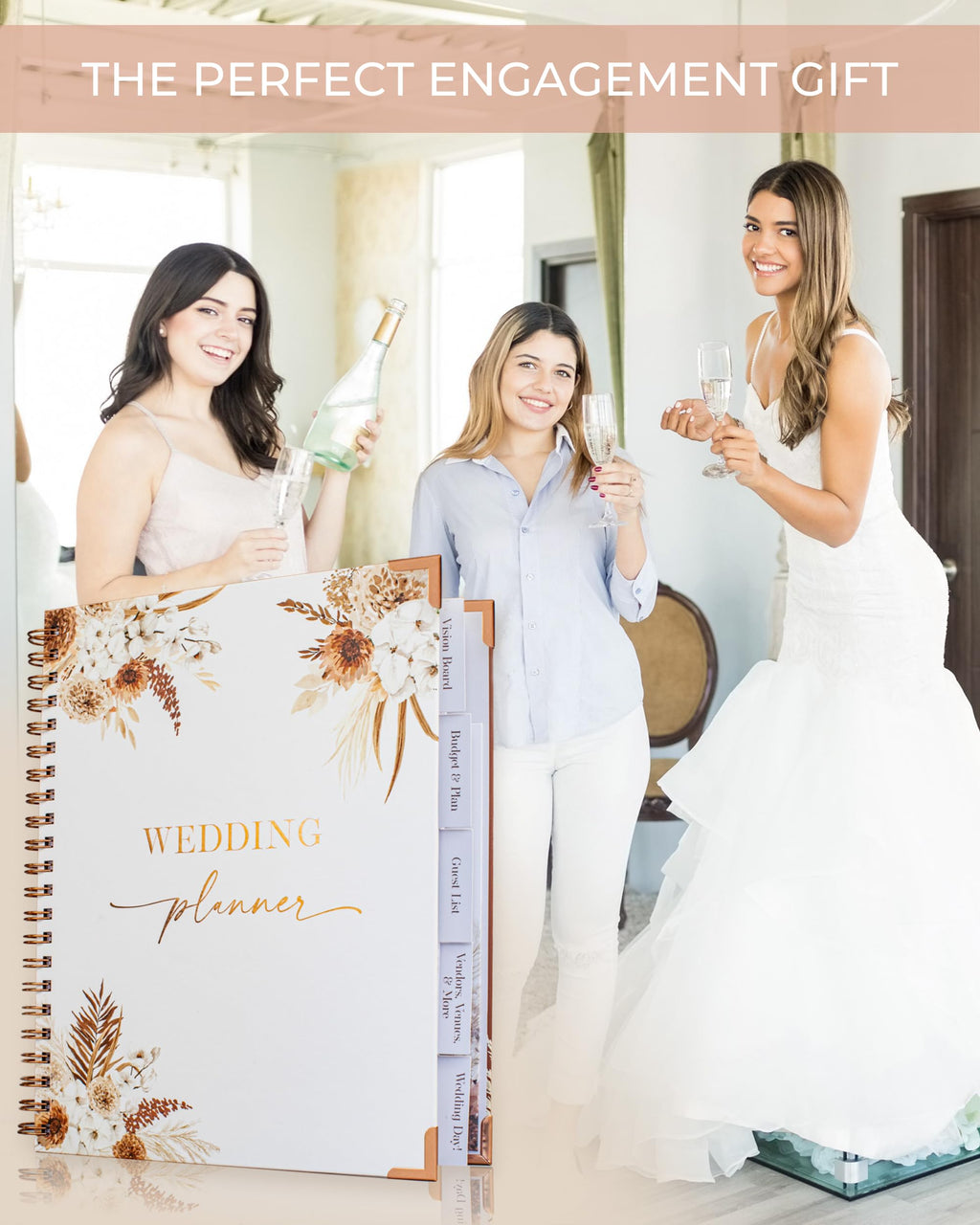 Boho Wedding Planner Book & Countdown Organizer