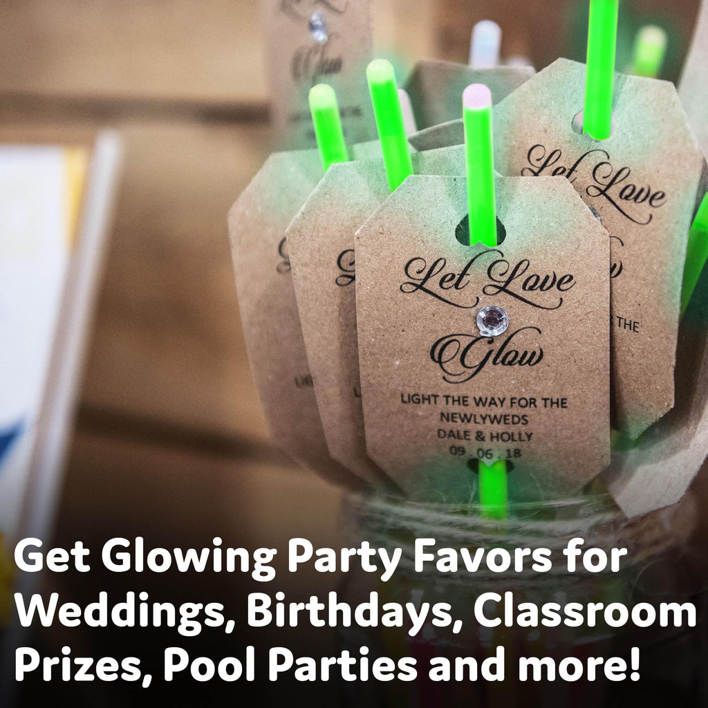 Glow Sticks with Neon Bracelets & Necklaces for Parties