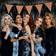 Foil Fringe Streamer Backdrop Curtain for Party Events